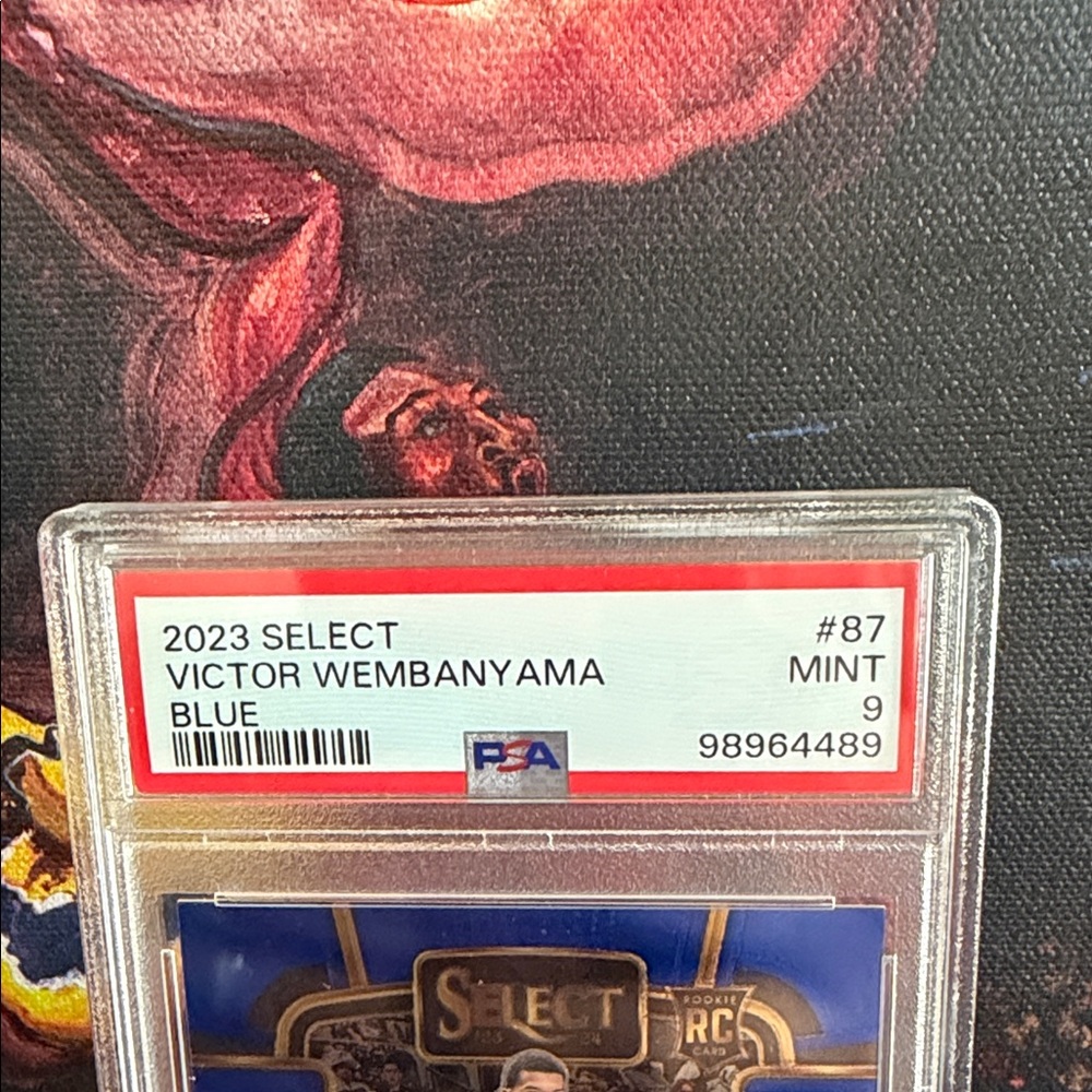Victor Wembanyama 2023 Select Blue - PSA Mint 9 #87 ROOKIE - Picture 2 of 3